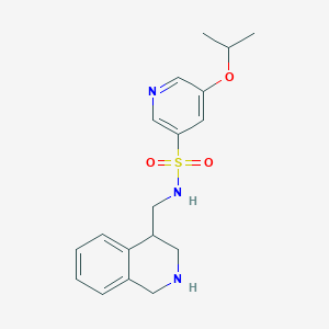 5-Isopropoxy-N-((1,2,3,4-tetrahydroisoquinolin-4-yl)methyl)pyridine-3-sulfonamide