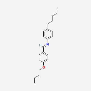 molecular formula C22H29NO B1295052 Benzenamine, N-[(4-butoxyphenyl)methylene]-4-pentyl- CAS No. 39777-05-4