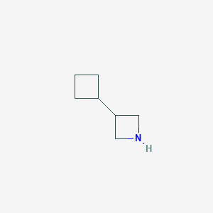 molecular formula C7H13N B12950536 3-Cyclobutylazetidine 