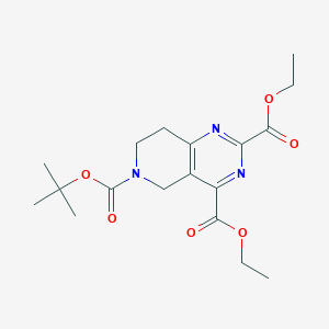 6-(tert-Butyl) 2,4-diethyl 7,8-dihydropyrido[4,3-d]pyrimidine-2,4,6(5H)-tricarboxylate