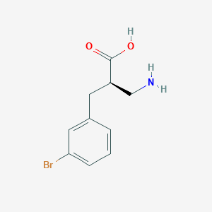 molecular formula C10H12BrNO2 B12950566 (R)-3-Amino-2-(3-bromobenzyl)propanoic acid CAS No. 1260611-14-0