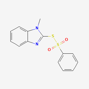 S-(1-Methyl-1H-benzimidazol-2-yl) benzenesulfonothioate