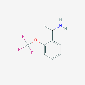 molecular formula C9H10F3NO B12950613 (S)-1-(2-(Trifluoromethoxy)phenyl)ethanamine 