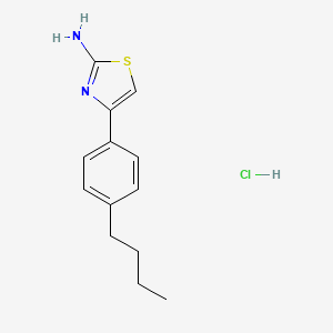 molecular formula C13H17ClN2S B12950619 4-(4-Butylphenyl)thiazol-2-amine hydrochloride 