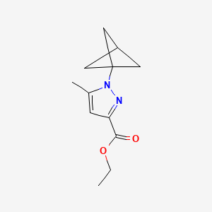 Ethyl 1-(bicyclo[1.1.1]pentan-1-yl)-5-methyl-1H-pyrazole-3-carboxylate