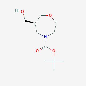 tert-butyl (6S)-6-(hydroxymethyl)-1,4-oxazepane-4-carboxylate