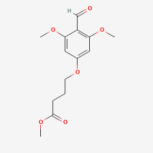 molecular formula C14H18O6 B12950644 Methyl 4-(4-formyl-3,5-dimethoxyphenoxy)butanoate 