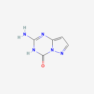 molecular formula C5H5N5O B12950678 2-Aminopyrazolo[1,5-a][1,3,5]triazin-4(6H)-one CAS No. 71774-63-5