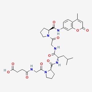 molecular formula C34H44N6O10 B1295068 Suc-Gly-Pro-Leu-Gly-Pro-amc CAS No. 72698-36-3