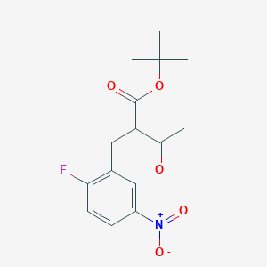 tert-Butyl 2-(2-fluoro-5-nitrobenzyl)-3-oxobutanoate