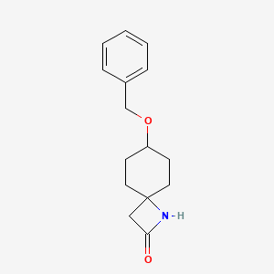 molecular formula C15H19NO2 B12950699 7-(Benzyloxy)-1-azaspiro[3.5]nonan-2-one 