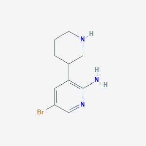 5-Bromo-3-(piperidin-3-yl)pyridin-2-amine