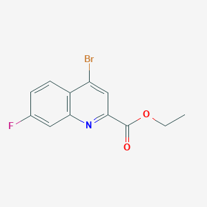 Ethyl 4-bromo-7-fluoroquinoline-2-carboxylate