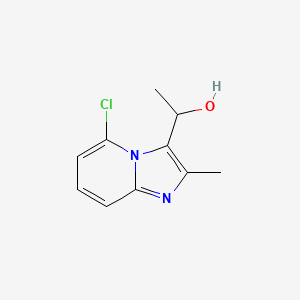 molecular formula C10H11ClN2O B12950743 1-(5-Chloro-2-methylimidazo[1,2-a]pyridin-3-yl)ethanol 