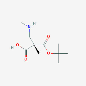 (S)-3-(tert-Butoxy)-2-methyl-2-((methylamino)methyl)-3-oxopropanoic acid