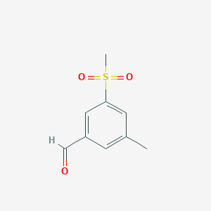 Benzaldehyde, 3-methyl-5-(methylsulfonyl)-