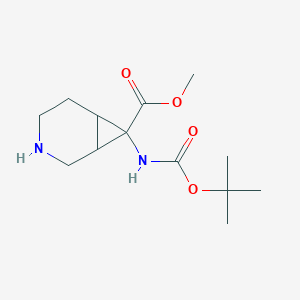 Methyl 7-((tert-butoxycarbonyl)amino)-3-azabicyclo[4.1.0]heptane-7-carboxylate