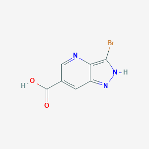 molecular formula C7H4BrN3O2 B12950809 3-Bromo-1H-pyrazolo[4,3-b]pyridine-6-carboxylic acid CAS No. 1352395-90-4