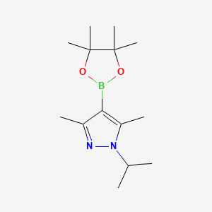 molecular formula C14H25BN2O2 B12950818 1-Isopropyl-3,5-dimethyl-4-(4,4,5,5-tetramethyl-1,3,2-dioxaborolan-2-yl)-1H-pyrazole 