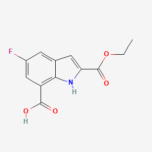 2-ethoxycarbonyl-5-fluoro-1H-indole-7-carboxylic acid