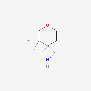 molecular formula C7H11F2NO B12950850 5,5-Difluoro-7-oxa-2-azaspiro[3.5]nonane 