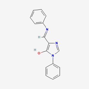 molecular formula C16H13N3O B12950856 5-(Anilinomethylidene)-3-phenyl-3,5-dihydro-4H-imidazol-4-one CAS No. 58018-47-6