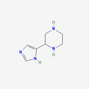 molecular formula C7H12N4 B12950859 2-(1H-Imidazol-5-yl)piperazine 