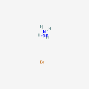 molecular formula BrH4N B12950862 azanium;bromide 