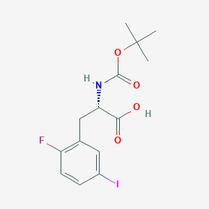 (S)-2-((tert-Butoxycarbonyl)amino)-3-(2-fluoro-5-iodophenyl)propanoic acid