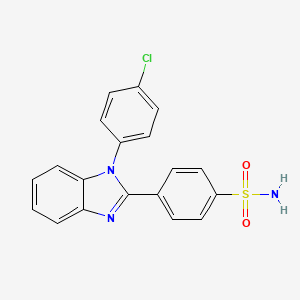 4-[1-(4-Chlorophenyl)benzimidazol-2-yl]benzenesulfonamide