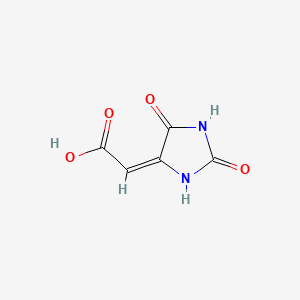 molecular formula C5H4N2O4 B12950943 delta5,alpha-Hydantoinacetic acid CAS No. 5427-28-1