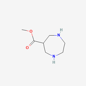 molecular formula C7H14N2O2 B12950953 Methyl 1,4-diazepane-6-carboxylate 