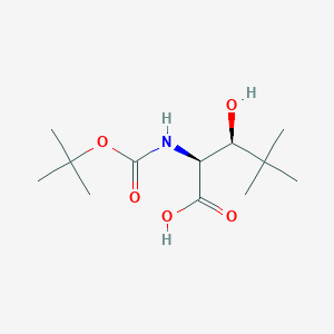 (2S,3S)-2-((tert-Butoxycarbonyl)amino)-3-hydroxy-4,4-dimethylpentanoic acid