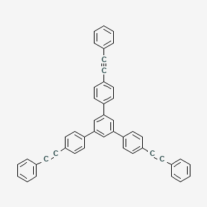 molecular formula C48H30 B12950977 1,3,5-Tris[4-(phenylethynyl)phenyl]benzene CAS No. 164025-88-1