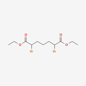 molecular formula C11H18Br2O4 B1295099 Diethyl 2,6-dibromoheptanedioate CAS No. 868-68-8