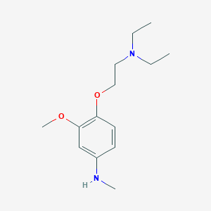 molecular formula C14H24N2O2 B12950996 Benzenamine, 4-[2-(diethylamino)ethoxy]-3-methoxy-N-methyl- 