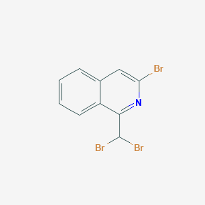 molecular formula C10H6Br3N B12951003 3-Bromo-1-(dibromomethyl)isoquinoline CAS No. 113385-63-0