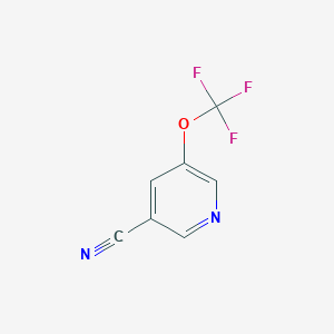 molecular formula C7H3F3N2O B12951038 5-(Trifluoromethoxy)nicotinonitrile 