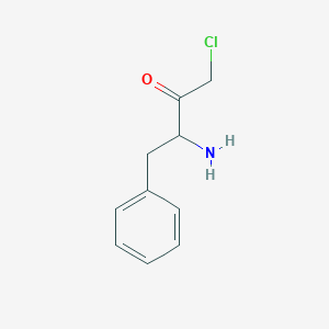 molecular formula C10H12ClNO B12951046 3-Amino-1-chloro-4-phenylbutan-2-one 