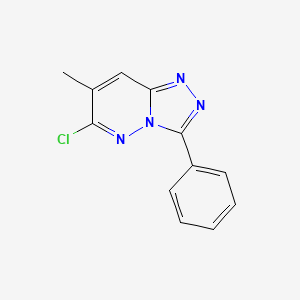 molecular formula C12H9ClN4 B12951050 6-Chloro-7-methyl-3-phenyl-[1,2,4]triazolo[4,3-b]pyridazine 