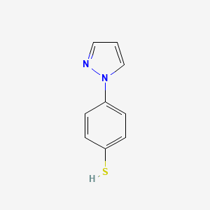 molecular formula C9H8N2S B12951055 4-(1H-Pyrazol-1-yl)benzenethiol CAS No. 98581-87-4