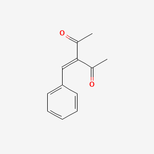 molecular formula C12H12O2 B1295106 3-Benzylidene-2,4-pentanedione CAS No. 4335-90-4
