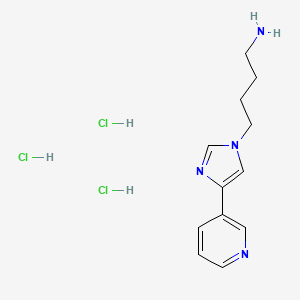 4-(4-(Pyridin-3-yl)-1H-imidazol-1-yl)butan-1-amine trihydrochloride