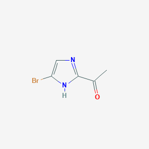 molecular formula C5H5BrN2O B12951092 1-(4-Bromo-1H-imidazol-2-yl)ethanone 