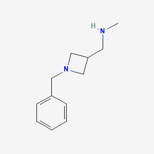 molecular formula C12H18N2 B12951098 1-(1-Benzylazetidin-3-yl)-N-methylmethanamine 