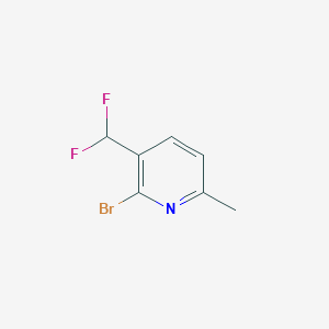 molecular formula C7H6BrF2N B12951128 2-Bromo-3-(difluoromethyl)-6-methylpyridine 