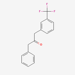 molecular formula C16H13F3O B1295115 2-丙酮，1-苯基-3-[3-(三氟甲基)苯基]- CAS No. 59756-57-9