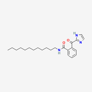 molecular formula C23H33N3O2 B12951151 N-Dodecyl-2-(1H-imidazole-2-carbonyl)benzamide CAS No. 62366-80-7