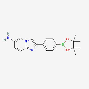 2-(4-(4,4,5,5-Tetramethyl-1,3,2-dioxaborolan-2-yl)phenyl)imidazo[1,2-a]pyridin-6-amine