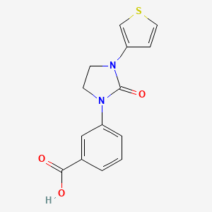 Benzoic acid, 3-[2-oxo-3-(3-thienyl)-1-imidazolidinyl]-